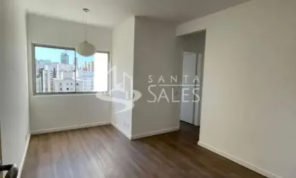 Apartamento Impecável à Venda em Indianópolis, São Paulo-SP: 2 Quartos, 1 Sala, 2 Banheiros, 1 Vaga de Garagem - 61,00m².