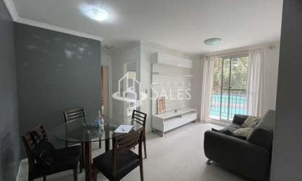 Apartamento para locação na Vila Andrade, São Paulo-SP: 2 quartos, 1 sala, 1 banheiro, 1 vaga de garagem!