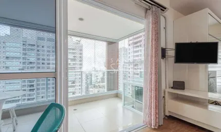 Apartamento mobiliado à venda em São Paulo-SP, Vila Mariana: 1 quarto, 1 banheiro, 1 vaga de garagem, 45m² de área!
