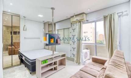 Aluguel de apartamento de alto padrão em Moema, São Paulo-SP: 1 quarto, suite, sala, banheiro, garagem. 32,00 m². Venha conferir!