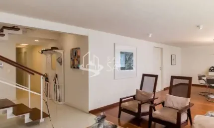 Cobertura luxuosa à venda no itaim bibi, são paulo-sp: 3 quartos, 1 suíte, 3 salas, 5 banheiros, 2 vagas de garagem!