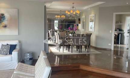 Apartamento de luxo no Morumbi: 4 quartos, 4 suítes, 1 sala, 6 banheiros, 3 vagas, 290m² - São Paulo-SP
