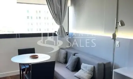 Apartamento à venda na Vila Olímpia, São Paulo-SP: 1 quarto, 1 sala, 1 banheiro, 1 vaga de garagem, 28,20 m² de área.