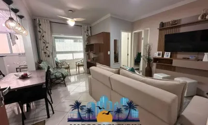 Apartamento para Venda em Praia Grande, Guilhermina, 1 dormitório, 2 banheiros, 1 vaga