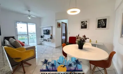 Apartamento para Venda em Praia Grande, Ocian, 2 dormitórios, 1 suíte, 2 banheiros, 1 vaga