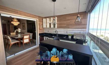 Apartamento para Venda em Praia Grande, Guilhermina, 4 dormitórios, 3 suítes, 4 banheiros, 2 vagas