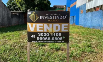 LOTE BEM LOCALIZADO NO JARDIM SÃO FRANCISCO, TOLEDO-PR