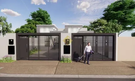 **casa com suíte e 02 quartos loteamento gualtieri**