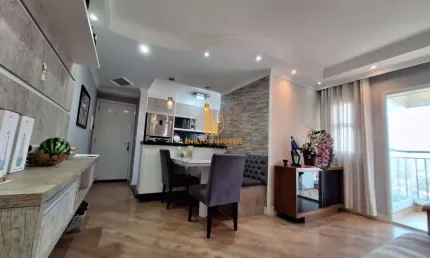 Apartamento com 2 quartos à venda na Rua Andradina, Vila Valparaíso, Santo André, 68 m2 por R$ 550.000