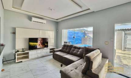 Casa com 3 dormitórios à venda por R$ 785.000,00 - Solemar - Praia Grande/SP