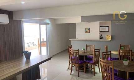 Apartamento com 3 dormitórios à venda, 124 m² por R$ 840.000,00 - Tupi - Praia Grande/SP