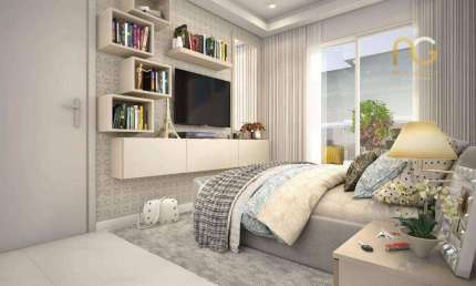 Apartamento NOVO  com 2 dormitórios à venda, 65 m² por R$ 688.768 - Vila Assunção - Praia Grande/SP