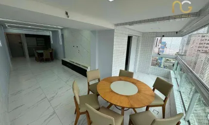 Apartamento com 3 dormitórios à venda, 116 m² por R$ 800.000,00 - Aviação - Praia Grande/SP