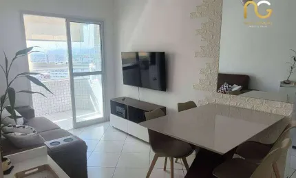 Apartamento com 2 dormitórios à venda, 58 m² por r$ 440.000,00 - vila guilhermina - praia grande/sp