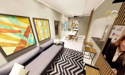 Apartamento à venda, 81 m² por r$ 580.270,00 - vila guilhermina - praia grande/sp