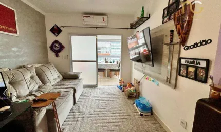 Apartamento com 2 dormitórios à venda, 64 m² por R$ 530.000,00 - Vila Guilhermina - Praia Grande/SP