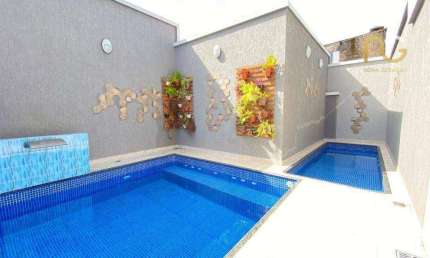 Sobrado com 2 dormitórios à venda, 54 m² por R$ 330.000,00 - Balneário Pires - Praia Grande/SP
