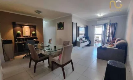 Apartamento com 3 dormitórios à venda, 124 m² por r$ 1.100.000,00 - aviação - praia grande/sp