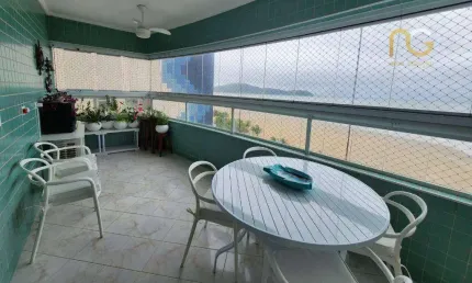 Apartamento 04 dormitorios 02 suites frente praia - guilhermina/praia grande-sp