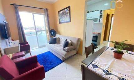 Apartamento com 1 dormitório à venda, 37 m² por R$ 235.000,00 - Mirim - Praia Grande/SP