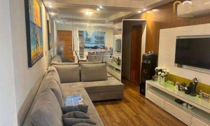 Apartamento com 3 dormitórios à venda, 138 m² por R$ 1.300.000,00 - Vila Guilhermina - Praia Grande/SP