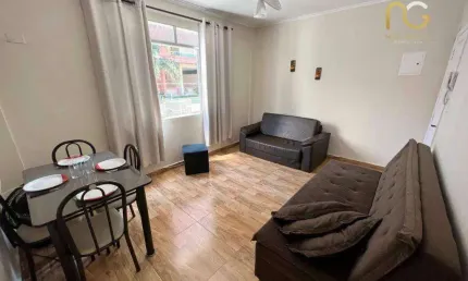 Apartamento com 1 dormitório à venda, 58 m² por r$ 340.000,00 - canto do forte - praia grande/sp