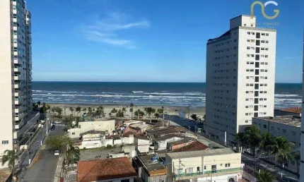 Apartamento Vista Mar com 2 dormitórios à venda, 66 m² por R$ 450.000 - Mirim - Praia Grande/SP