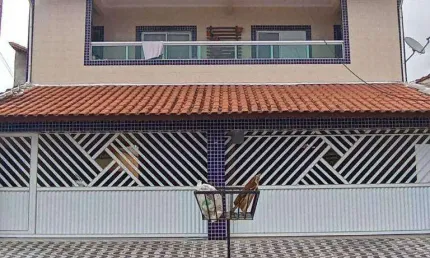 Casa Assobradada em condominio 02 dormitorios - Mirim/Praia Grande-SP
