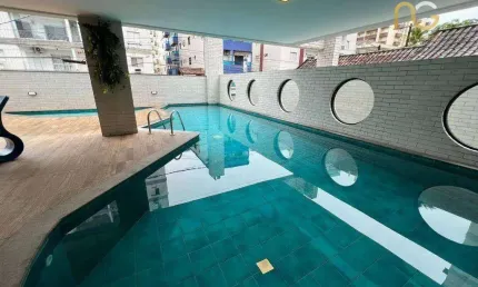 Apartamento com 1 dormitório à venda, 60 m² por R$ 460.000,00 - Vila Guilhermina - Praia Grande/SP