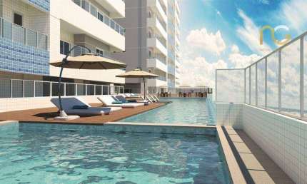 Apartamento com 3 dormitórios à venda, 115 m² por R$ 635.000,00 - Vila Assunção - Praia Grande/SP