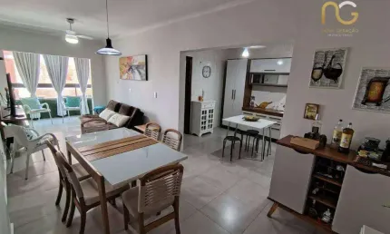Apartamento com 2 dormitórios à venda, 95 m² por r$ 450.000,00 - tupi - praia grande/sp