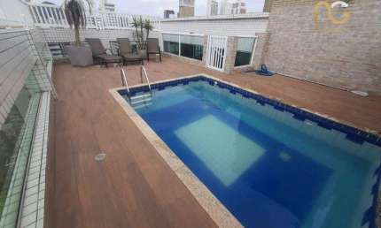 Cobertura com 5 dormitórios à venda, 308 m² por R$ 2.800.000,00 - Vila Guilhermina - Praia Grande/SP