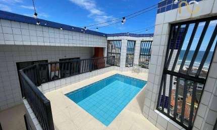 Cobertura com 2 dormitórios à venda, 156 m² por R$ 940.000,00 - Vila Assunção - Praia Grande/SP
