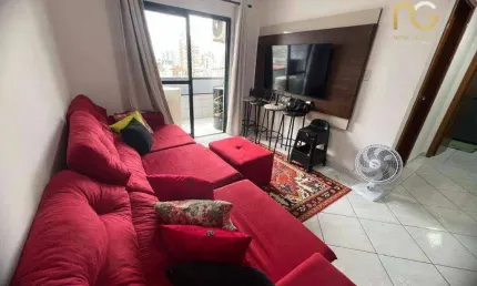 Apartamento com 2 dormitórios à venda, 78 m² por r$ 449.000,00 - vila assunção - praia grande/sp