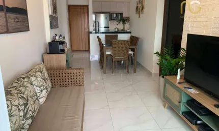 Apartamento com 2 dormitórios à venda, 69 m² por r$ 550.000,00 - tupi - praia grande/sp