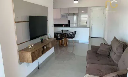 Apartamento com 2 dormitórios à venda, 74 m² por r$ 670.000,00 - canto do forte - praia grande/sp