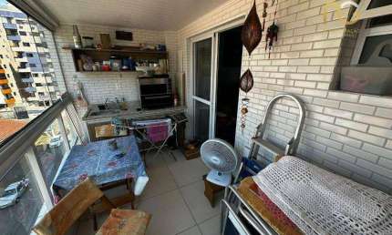 Apartamento 2 dormitorios 1 suite bairro tupi/Praia Grande-SP
