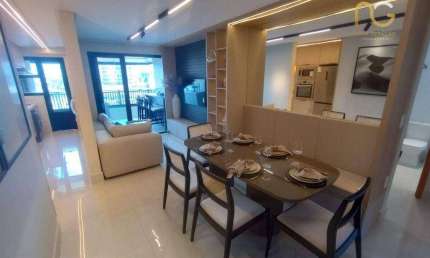 Apartamento com 2 dormitórios à venda, 76 m² por R$ 833.000,00 - Aviação - Praia Grande/SP