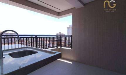 Apartamento novo! com 2 dormitórios à venda, 76 m² por R$ 630.907 - Aviação - Praia Grande/SP
