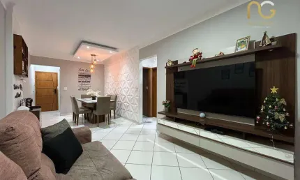 Apartamento com 2 dormitórios à venda, 75 m² por r$ 470.000,00 - vila guilhermina - praia grande/sp