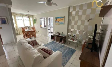 Apartamento a 50 metros da praia com vista mar 01 dormitorio - vila tupi/praia grande-sp