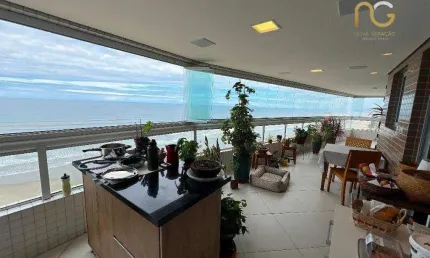 Apartamento com 3 dormitórios à venda, 173 m² por r$ 2.500.000,00 - aviação - praia grande/sp