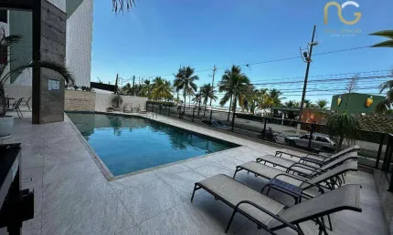 Apartamento - predio frente mar - 01 dormitorio 01 suite - vista mar - vila tupi/praia grande-sp