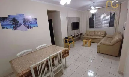 Apartamento beira mar com 2 dormitórios à venda, 49 m² por r$ 320.000 - tupi - praia grande/sp
