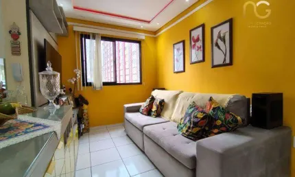 Apartamento com 2 dormitórios à venda, 71 m² por r$ 372.000,00 - boqueirão - praia grande/sp