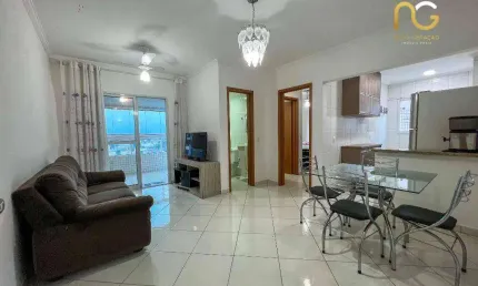 Apartamento com 1 dormitório à venda, 55 m² por R$ 355.000,00 - Aviação - Praia Grande/SP