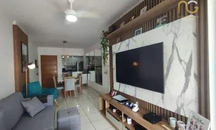 Apartamento com 2 dormitórios à venda, 82 m² por r$ 520.000,00 - tupi - praia grande/sp