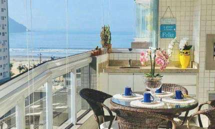Apartamento com 3 dormitórios à venda, 119 m² por R$ 1.550.000,00 - Canto do Forte - Praia Grande/SP