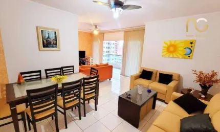 Apartamento com 3 dormitórios à venda, 132 m² por R$ 720.000,00 - Tupi - Praia Grande/SP