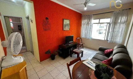 Apartamento com 1 dormitório à venda, 45 m² por r$ 210.000,00 - tupi - praia grande/sp